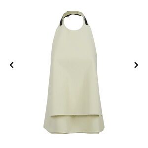 Jil Sander women lime wash halterneck open-back top size 34